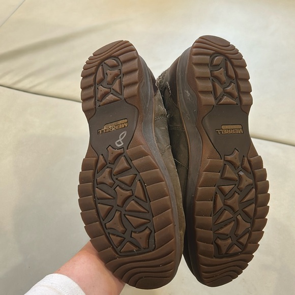 Merrell Eventyr Peak Bungee Cord Tall Leather Boots Women Size 8 - Picture 5 of 7